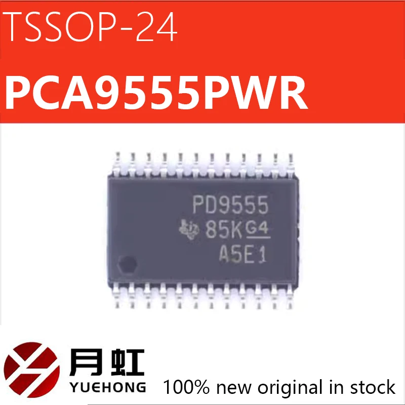 1/10/100pcs PCA9555PWR silk screen PD9555 TSSOP-24 patch interface - I/O extender logic chip IC