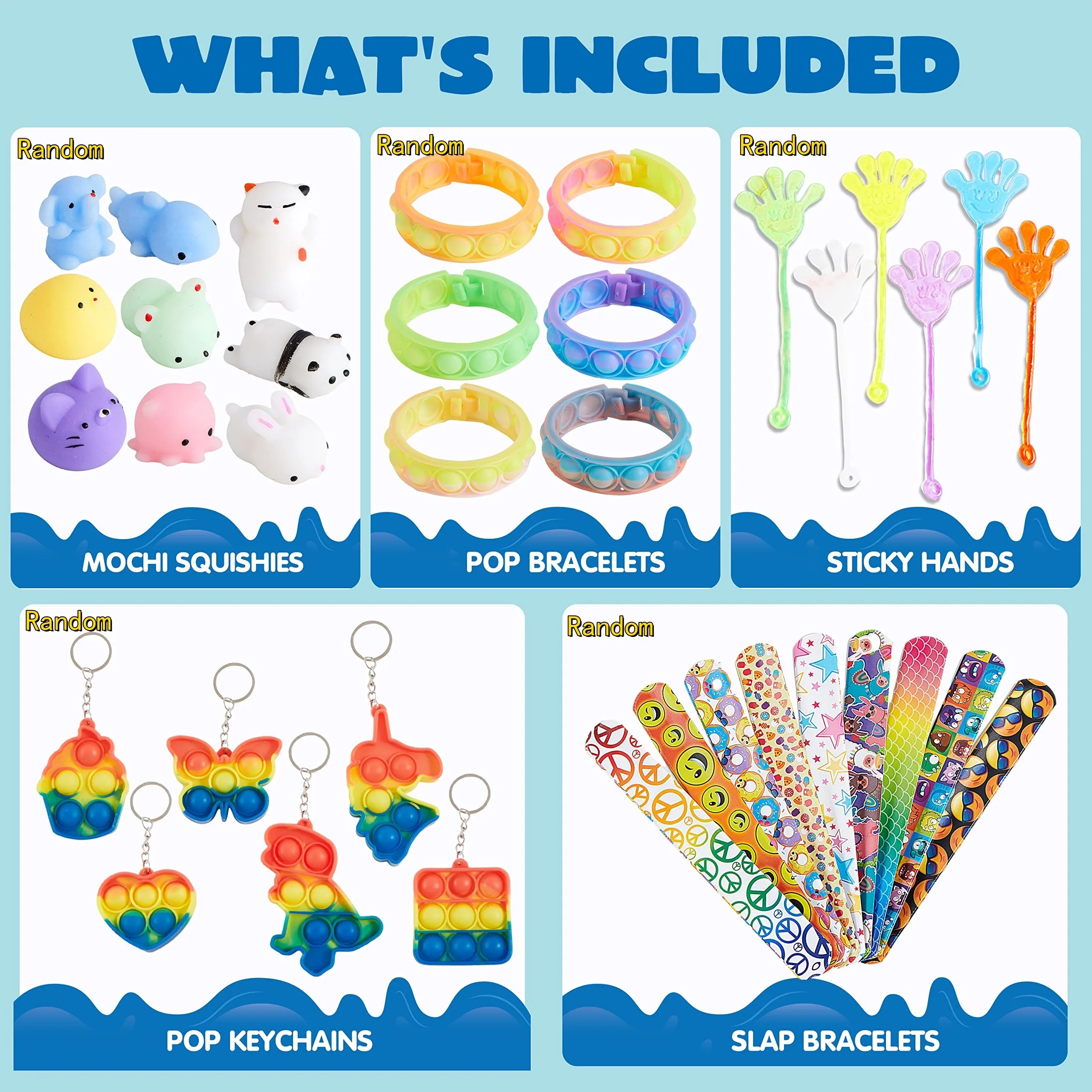 30/60/120 قطعة ألعاب تململ شعبية حزمة هدايا الحفلات للأطفال أكياس جودي الحشو لحفلة عيد ميلاد الأطفال ، جوائز بكميات كبيرة #3