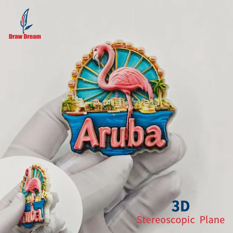 1Pc Netherlands 3D Stereo Refrigerator Magnet, Flamingo World Travel Souvenir Collection, Travel Commemorative Decorative Sticker, Suitable for Home and Office Decoration, Personalized Exclusive Travel Souvenir Magnetic Refrigerator Magnet, Home Decoration, Kitchen, Room, Office, Cabinet Crafts, Gifts, Holiday Souvenirs, Exquisite Small Gifts