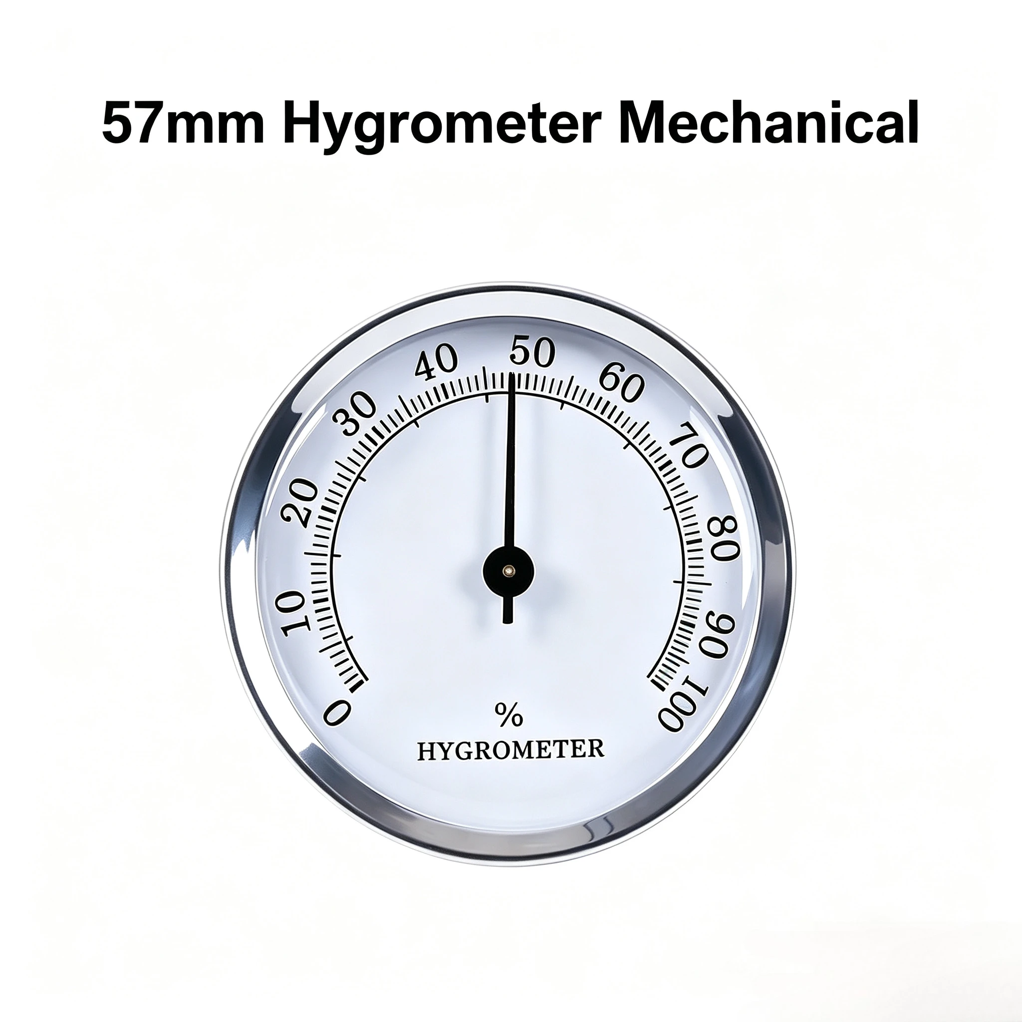 57mm Hygrometer Mechanical No Battery Portable Accurate Durable Indoor Outdoor Humidity Meter with Magnetic
