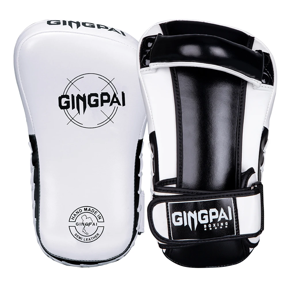 1 Paar Boxen PU Kick Pad Muay Thai Sanda Fußziel Hochelastischer Trainingsblock Freikampf MMA Taekwondo Sanda Handziel – Detail 7
