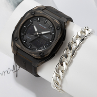 SKMEI Business Classic Digital Electronic Watch Dual Dial Quartz Wristwatch For Men Women Original Waterproof Watch and Bracelet