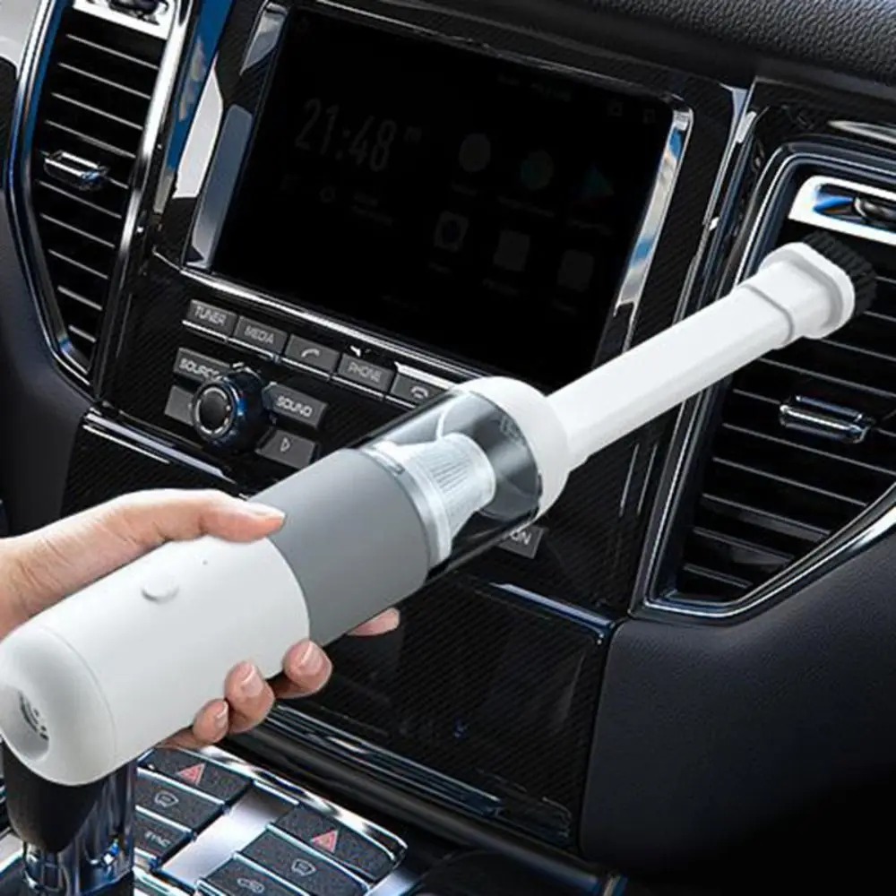 Portable Mini Car Vacuum Cleaner Handheld Rechargeable Desktop Vacuum Cleaner Cordless Dust Collector Bed