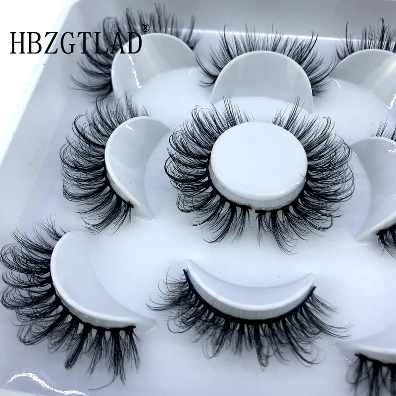 Neue 5 Paar 8-25mm Natürliche 3D Falsche Wimpern, Kunstwimpern Make-up-Set, Nerzwimpern-Verlängerung, Nerzwimpern – Detail 17