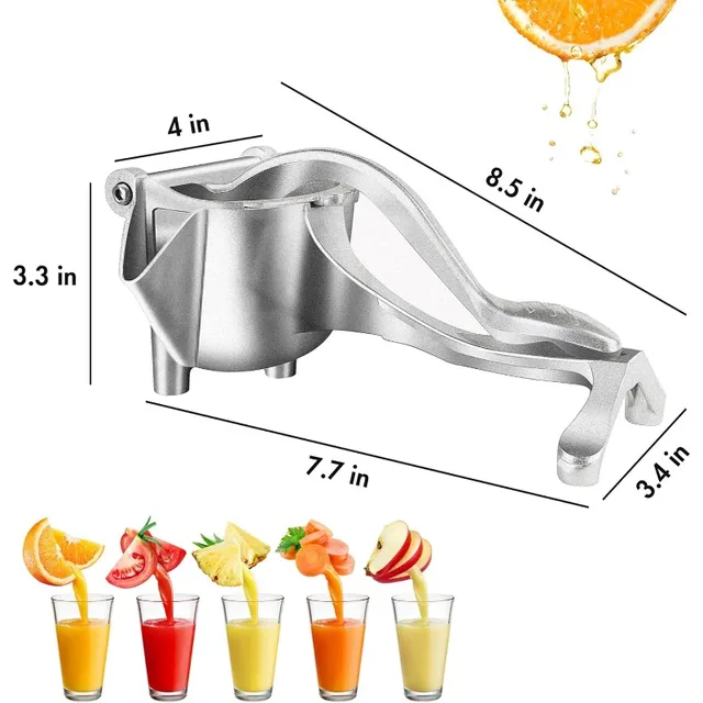 Manual Juicer, Fruit Juice Squeezer, Detachable Heavy Duty Citrus Squeezer Extractor Tool, Premium Quality Metal Alloy Squeezer 6 Heavy-Duty Manual Citrus Juicer – Detachable Aluminum Fruit Juice Squeezer – view 6