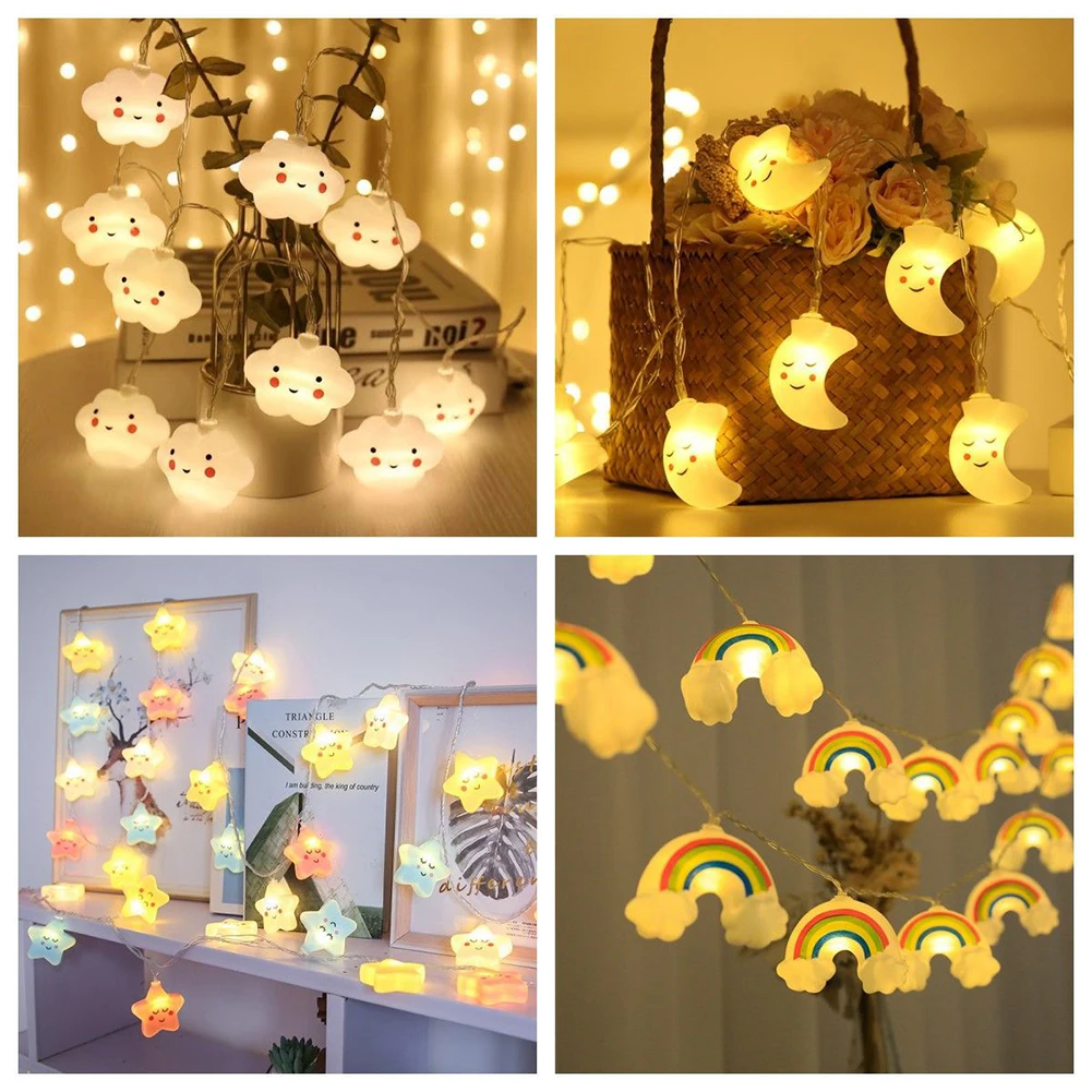 10LED String Lights Waterproof Hanging Lights String Decorations per feste di compleanno in casa