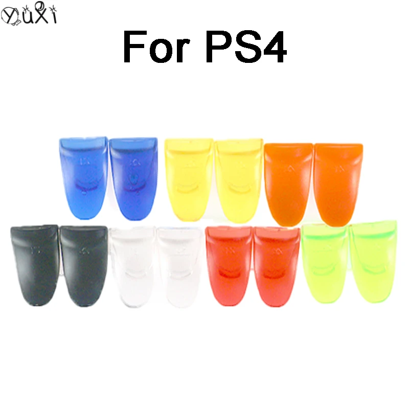 YuXi 7 Colors 1SET For PS4 Raised Buttons Game Controller L2 R2 Handle Buttons Trigger Extenders Gamepad Pad Repair Accessories