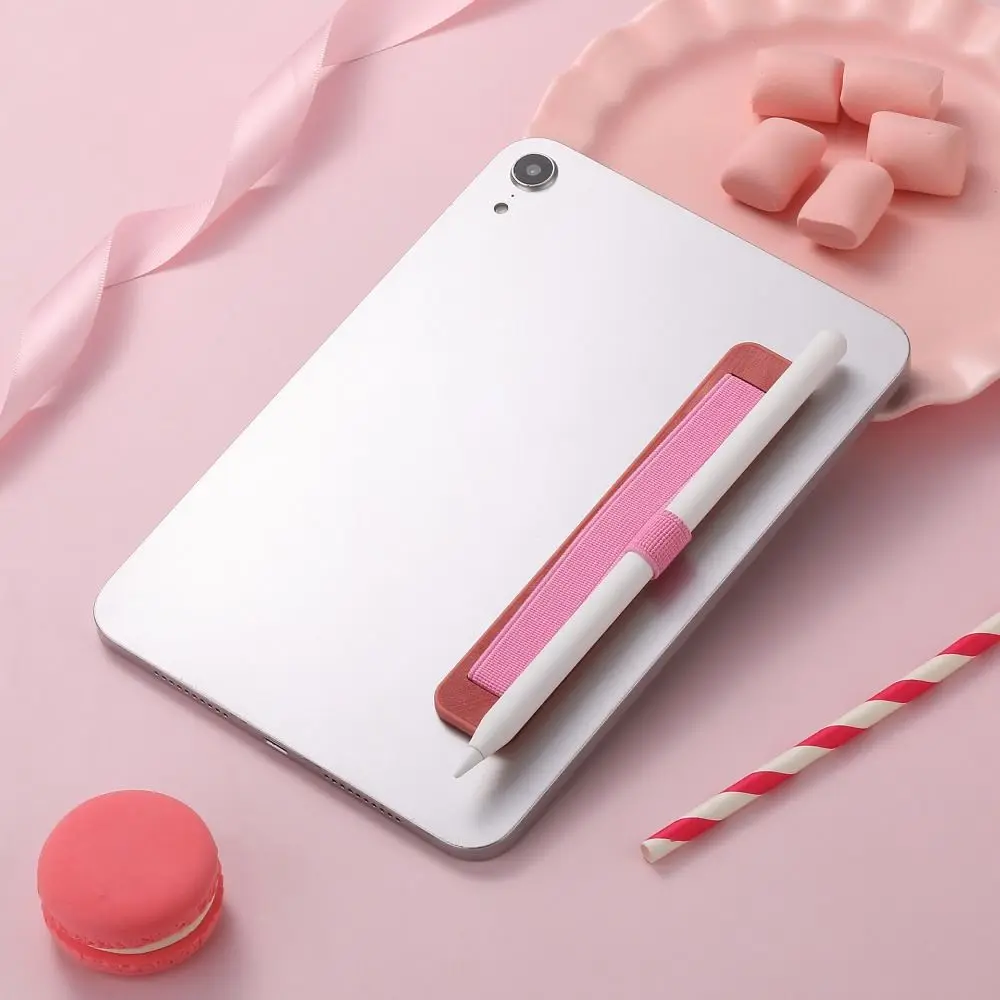 بو الجلود اللوحي اليد حزام ذاتية اللصق مكافحة فقدان قلم كم مرونة متعددة الوظائف حامل القلم الرصاص #4