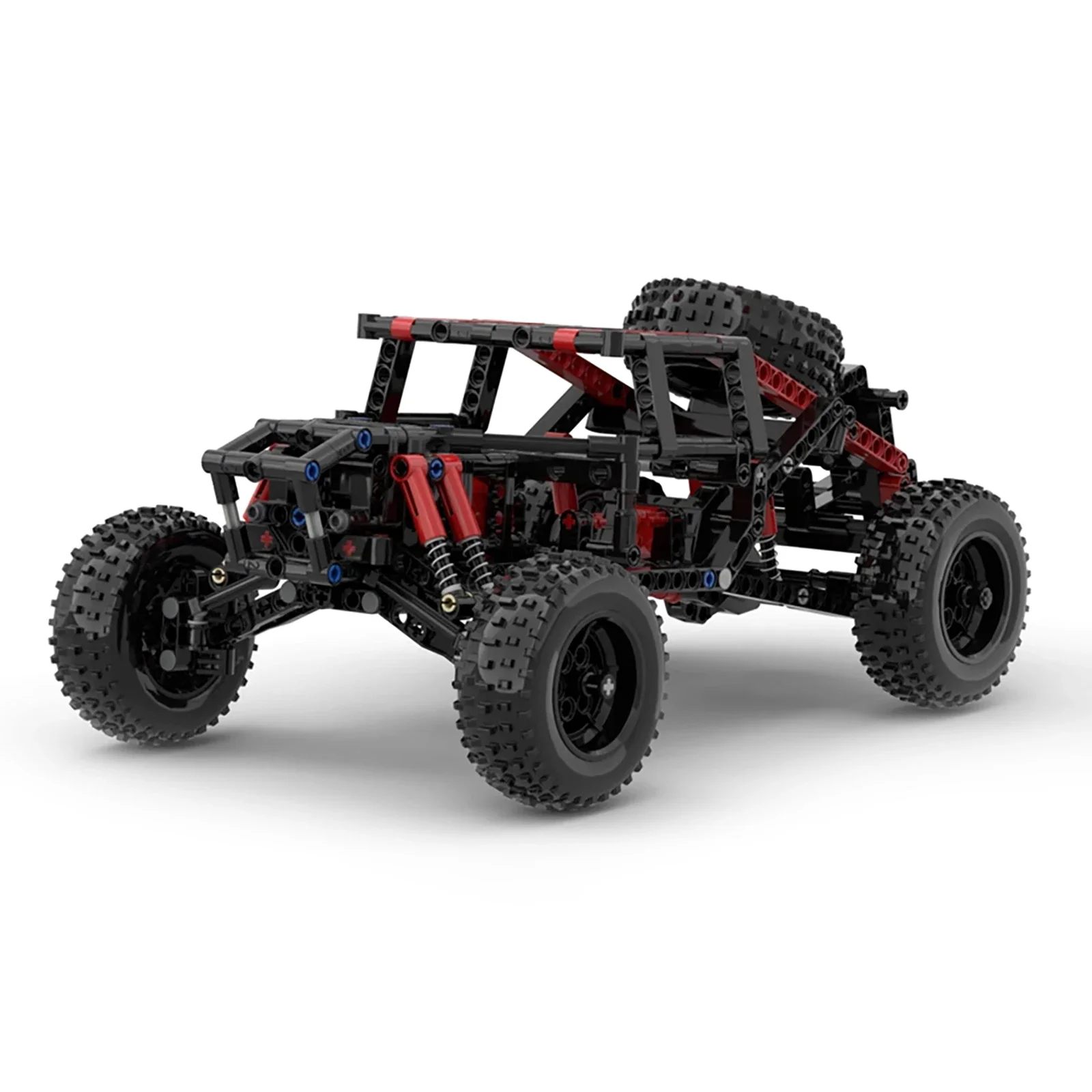 الإبداعية على الطرق الوعرة إطار سيارة نموذج اللبنات ثقب شعاع تجميعها 4-عجلة القيادة مركبة زخرفة Moc الطوب لعب الأولاد الهدايا