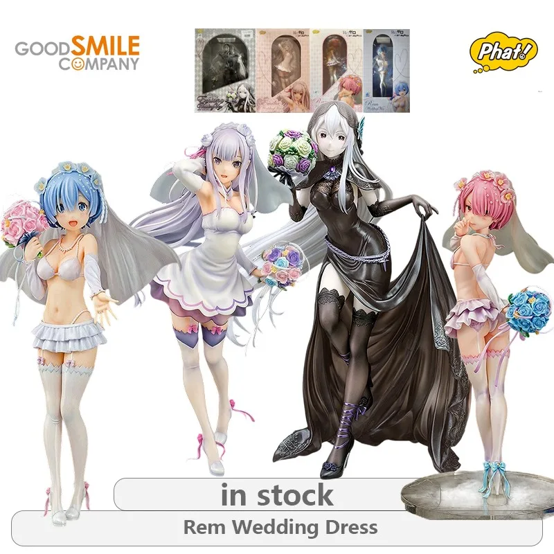 GSC Original Phat! Re: Living in A Different World From Scratch Series Rem\Ajidona Wedding Dress Anime Not Movable Figure Statue