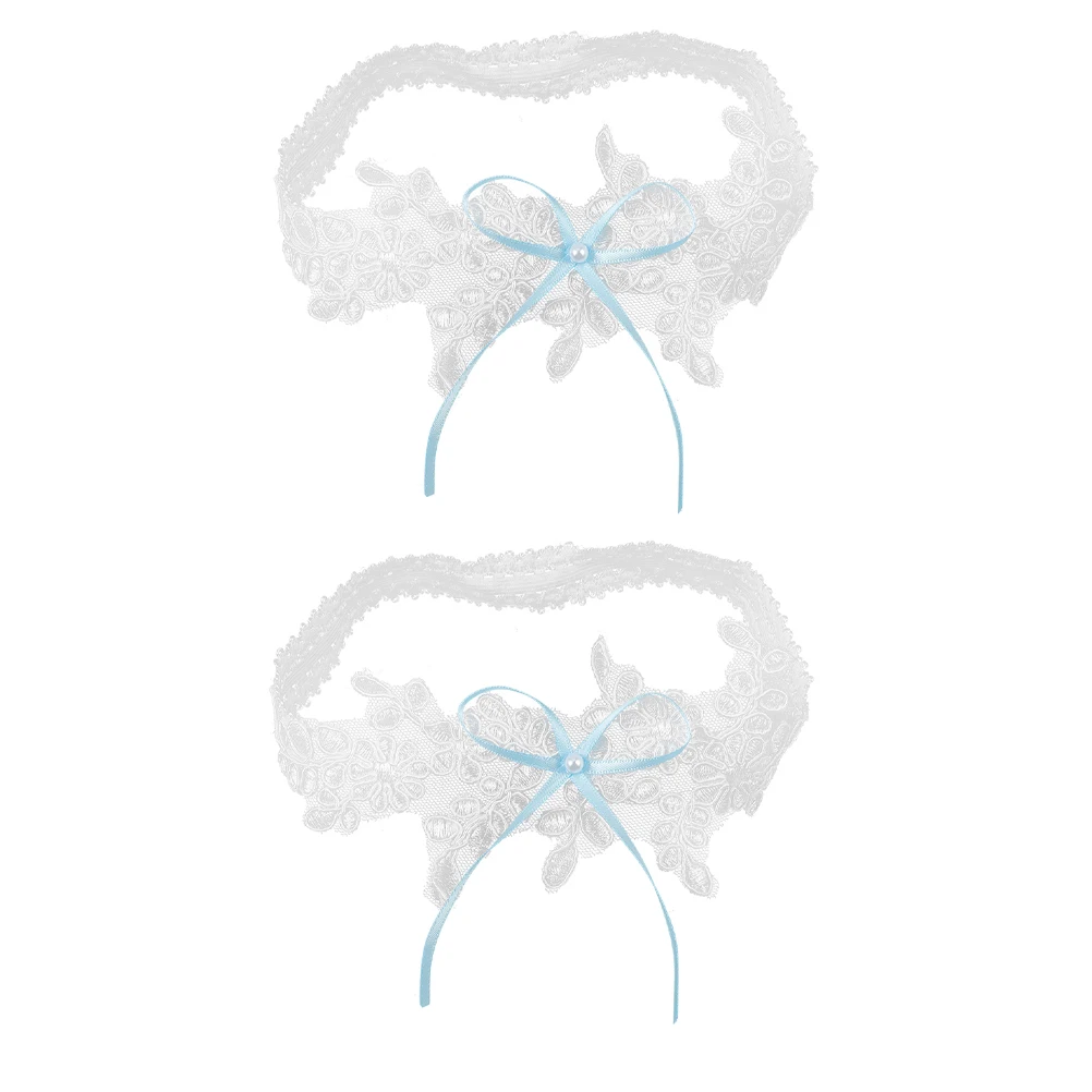 

2 шт., украшения для ног, белые свадебные аксессуары для невесты, женские подвязки для ног, кружевные подвязки для невесты, подарки