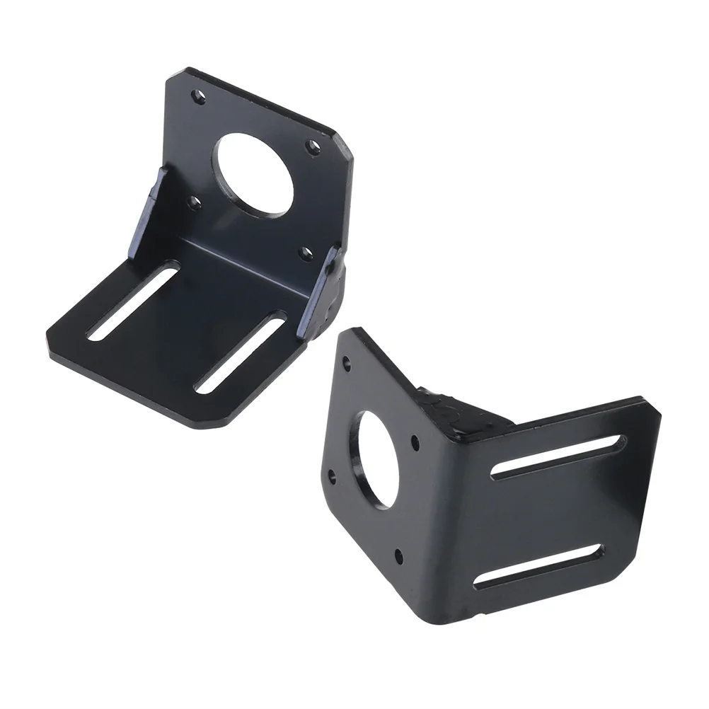 4pcs 3D Printer Motor Bracket Black Mounting Plate For 42 Stepping Motor L-Shaped Support Rack 3D Printer Extruder Parts
