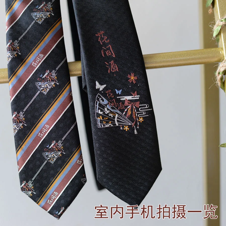 Anime Ties Lolita JK Uniform Cosplay Harajuku Cartoon Black Bow Tie Neck Clothing Accessories Props