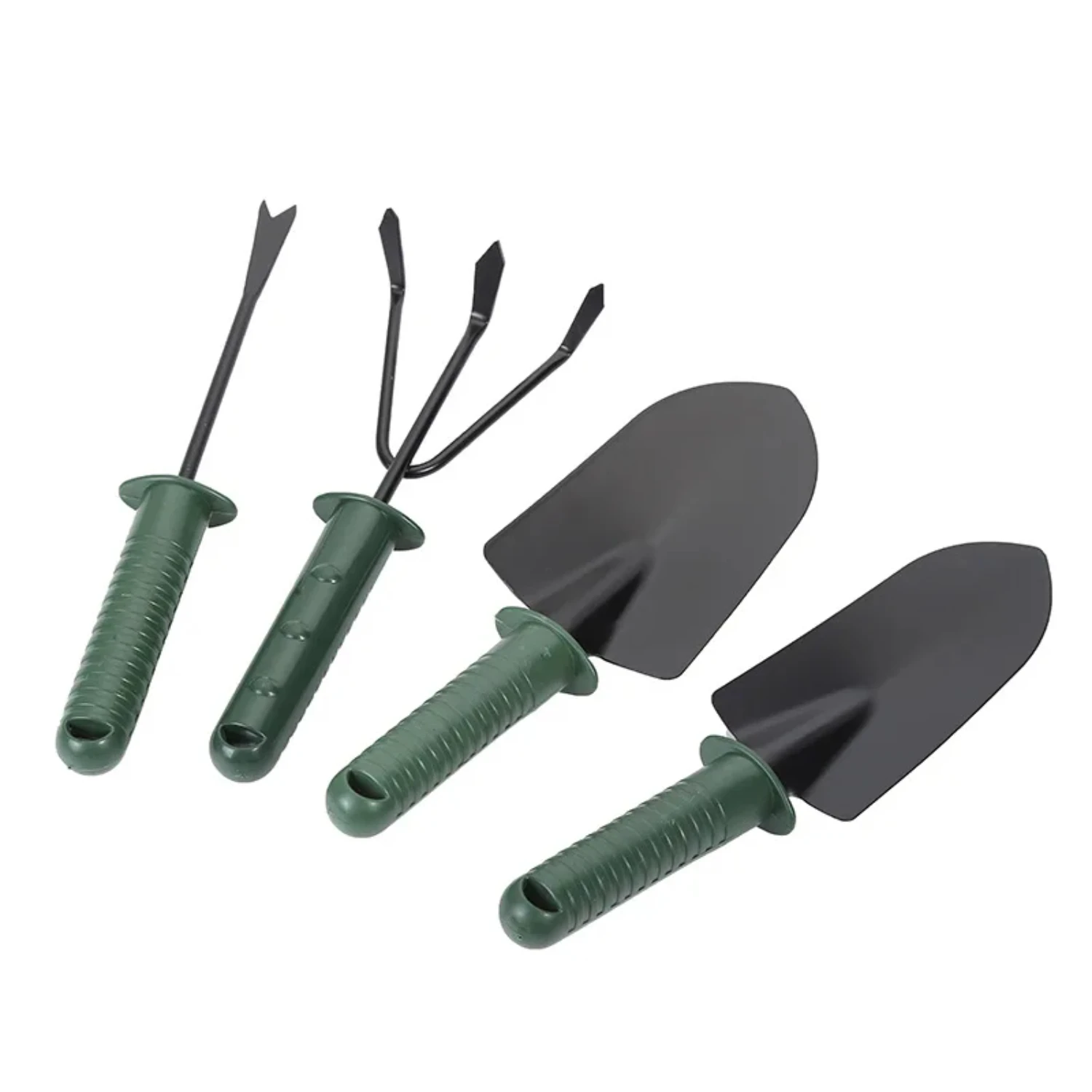 Premium 4-Piece Indoor Gardening Tool Set for Efficient Soil Maintenance - Includes Shovel, Rake, and More.