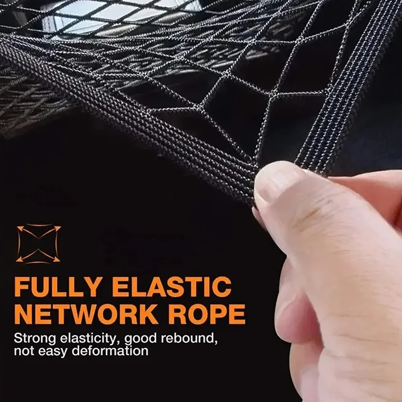 2-Layer سيارة تخزين صافي حقيبة بين مقاعد مقسم السيارة حاجز الحيوانات الأليفة لمط شبكة مطاطية مقسم حقيبة اكسسوارات السيارات