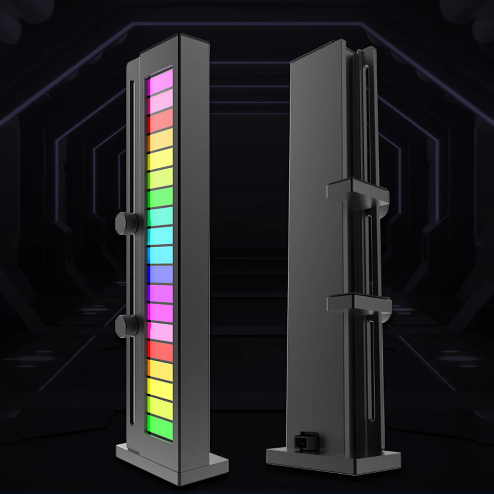 5V 3Pin ARGB Sync PC GPU VGA Graphic Card Support Stand Adjustable Vertical GPU Bracket Holder Magnetic Base GPU Support Bracket