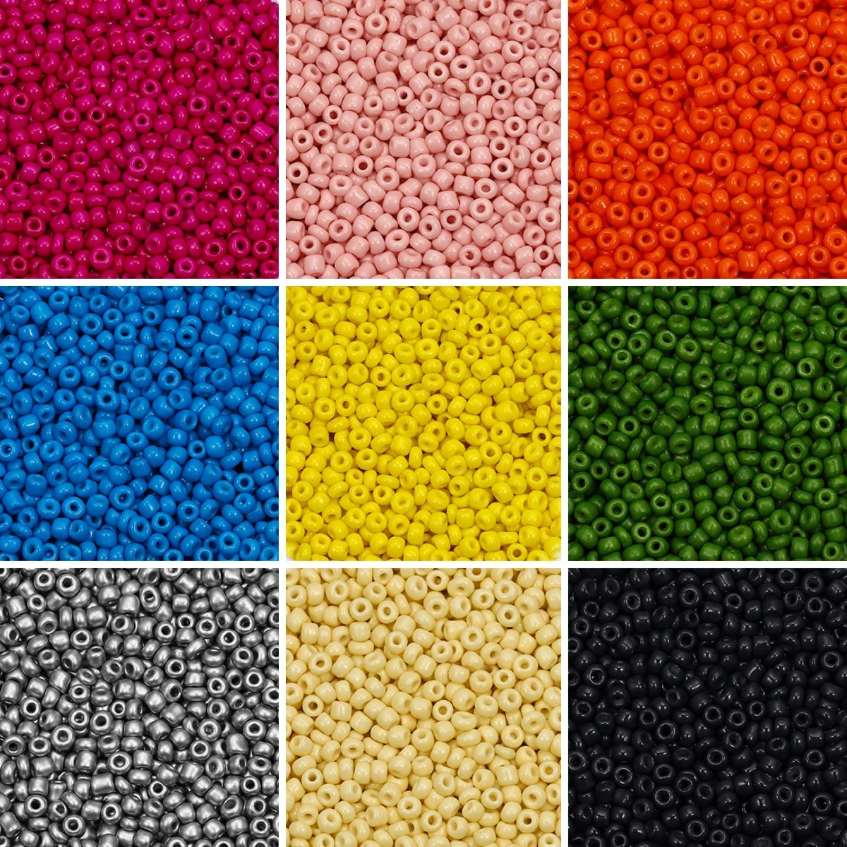 1000/500 Uds. Cuentas de semilla de vidrio de 3/4mm accesorios DIY materiales para hacer joyas suministros cuentas de Pony para pulseras artesanales joyería