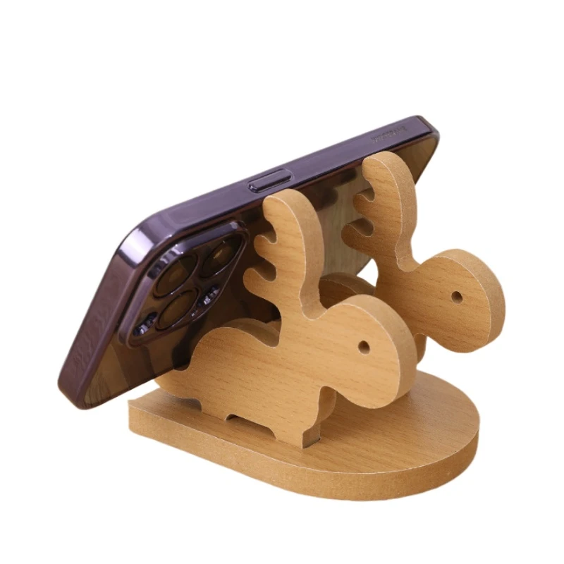 

3D стереоскопический держатель для мобильного телефона в форме лося, держатель для мобильного телефона, Настольный кронштейн для ленивых, универсальный держатель для мобильного телефона