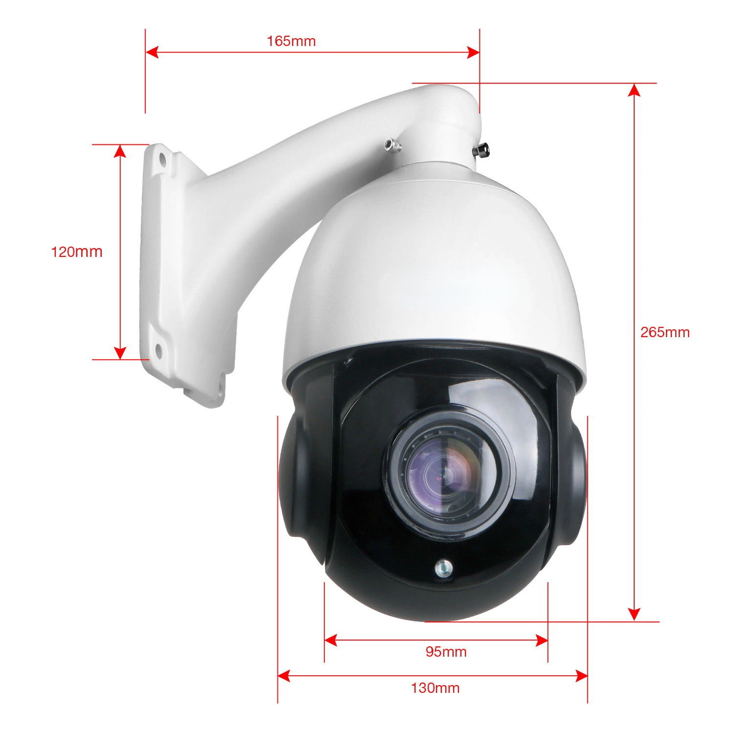 iPoster CCTV Security Outdoor HD Night Vision 5MP 36X Zoom Built in POE PTZ Camera