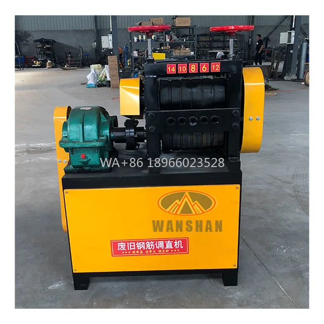 

Double Motor Portable Steel Square 6-14mm Scrap Rebar Straightening Machine