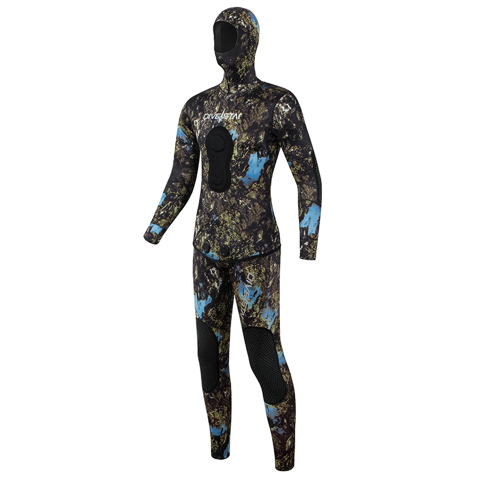 Wetsuits Men Women Spearfishing Suit Diving 3mm/5mm/7mm Open Cell Two Piece Wetsuit Wet Neoprene Camouflage Keep Warm