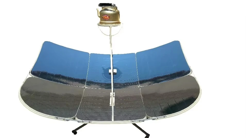 Rectangular Solar Thermal Energy Cooker for Boiling Water Porridge Steamed Buns Barbecue Stir-Frying