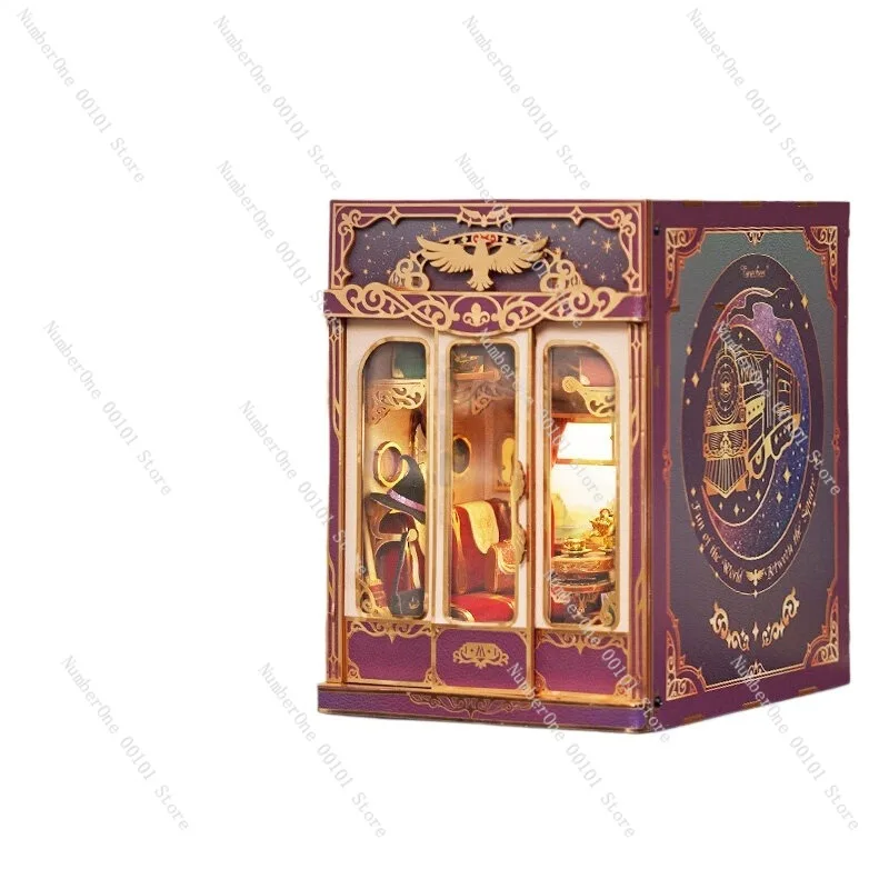 

Creative DIY Miniature Dollhouse Building Blocks Puzzle Set Infinite Carriage Magic Journey Super World Assembly Toy House