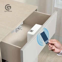 Wardrobe Furniture Sauna Cupboard Locker Hole-free Lock Invisible Sensor Induction Cabinet Lock RFID Card Smart Electronic Lock