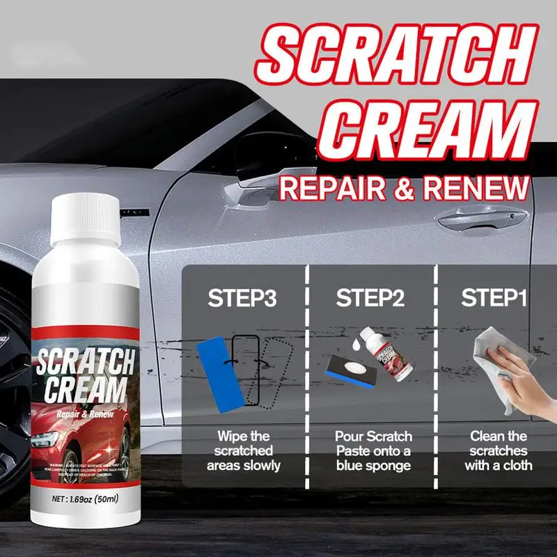 Car Scratch Remover Deep Scratch Repair Kit For Cars Car Repair Scratches Paste 50ml Car Paint Renovation For Minor Scratch