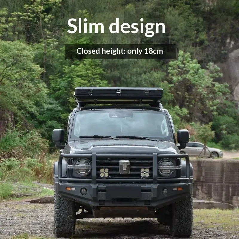 Sports Triangle Roof Tent Outdoor Camping SUV Off-road Self-driving Tour Car Camping Collapsible Tank All-Season Oxford Cloth