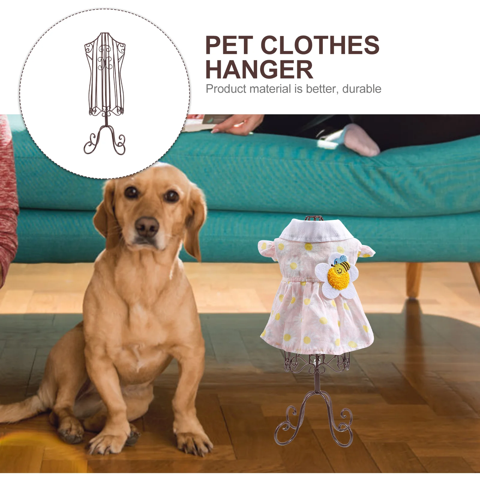 Pet Hanger Clothes Veneer for Dogs Wardrobe Coat Hangers Accessories Rack Cat Display Stand Shelf Child