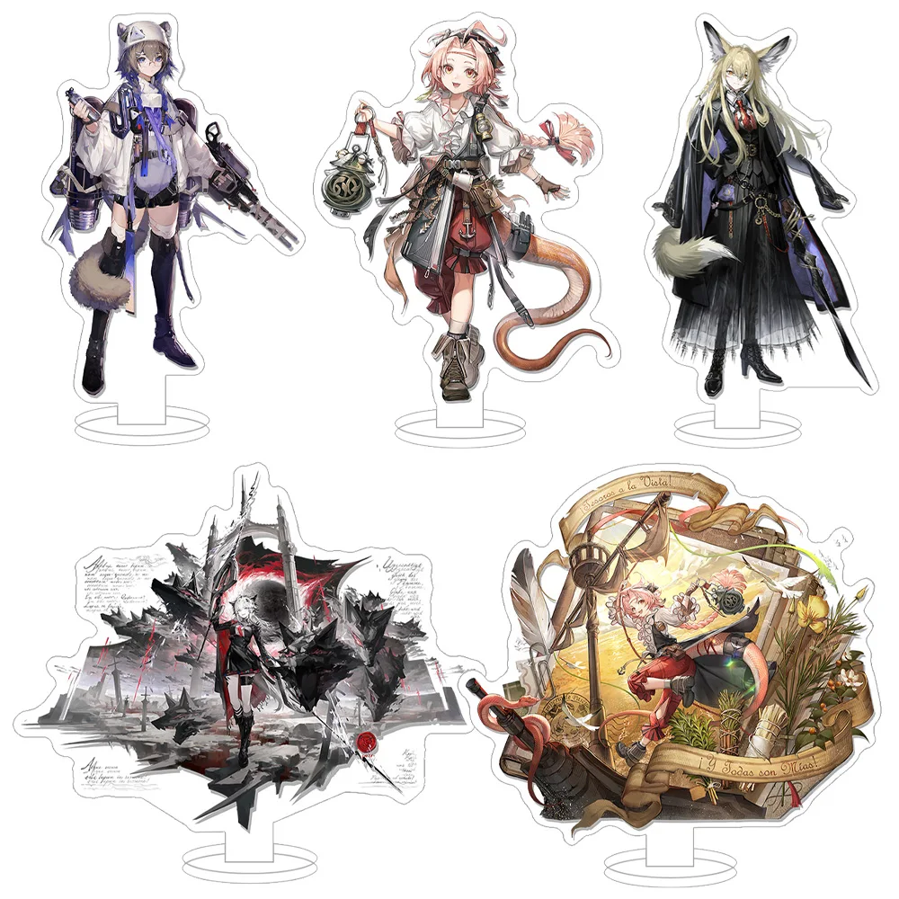 

Arknights game character Amiya Exusiai SilverAsh Goldenglow Dusk Thorns Phantom Ling Kal'tsit Anime Acrylic stand desk ornament