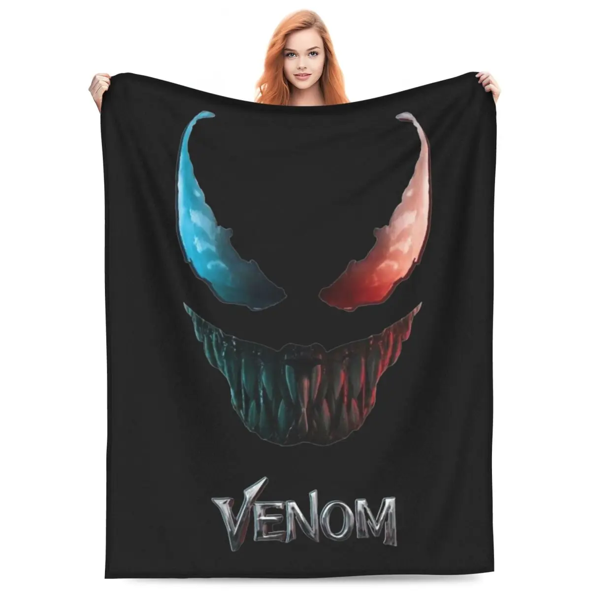 Venom The Last Dance 2024 Movie Throw Blankets Merchandise For Bed Soft Cozy Blankets and Throws Suprise Gifts