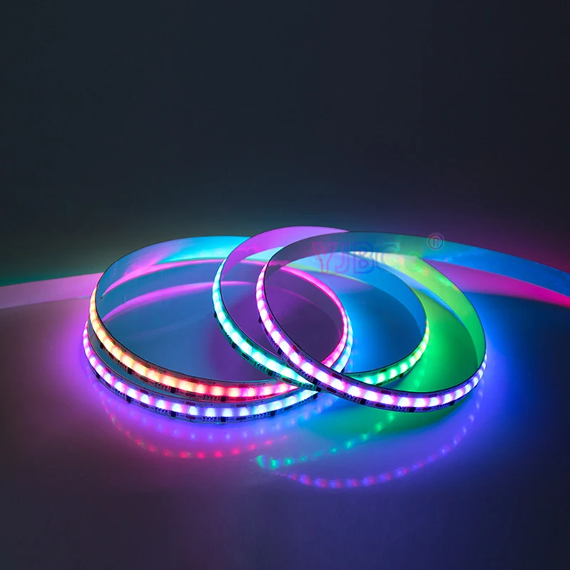 12V addressable 5m RGB COB LED Strip WS2811 468LEDs/m FCOB Programmable Magic color pixel Light running horse Flexible Tape