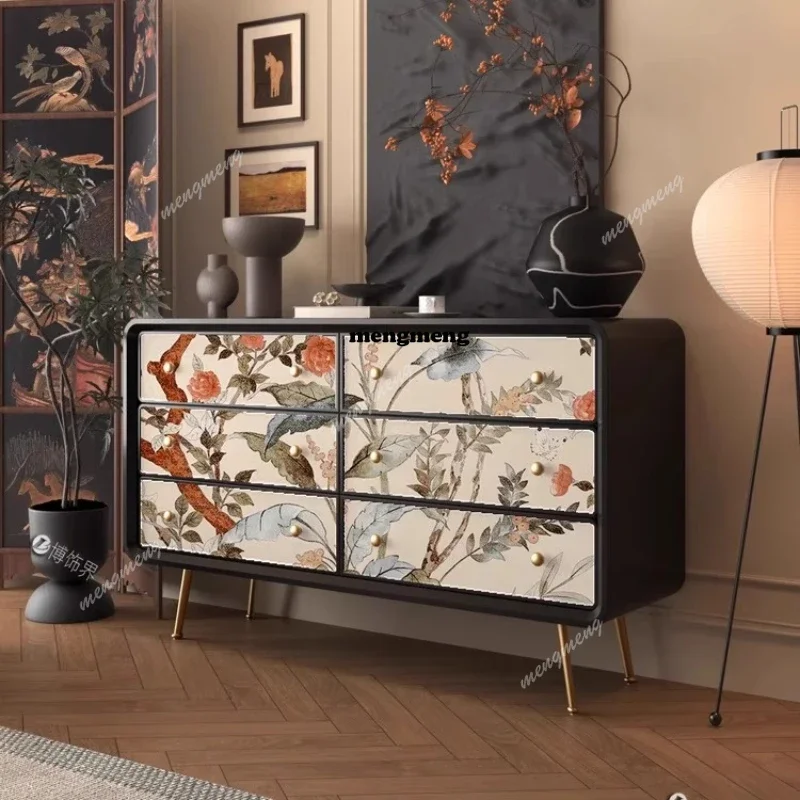 

Nordic Design Living Room Cabinets Mid century luxury Elegant creativity storage cabinet vintage decoration interior furniture