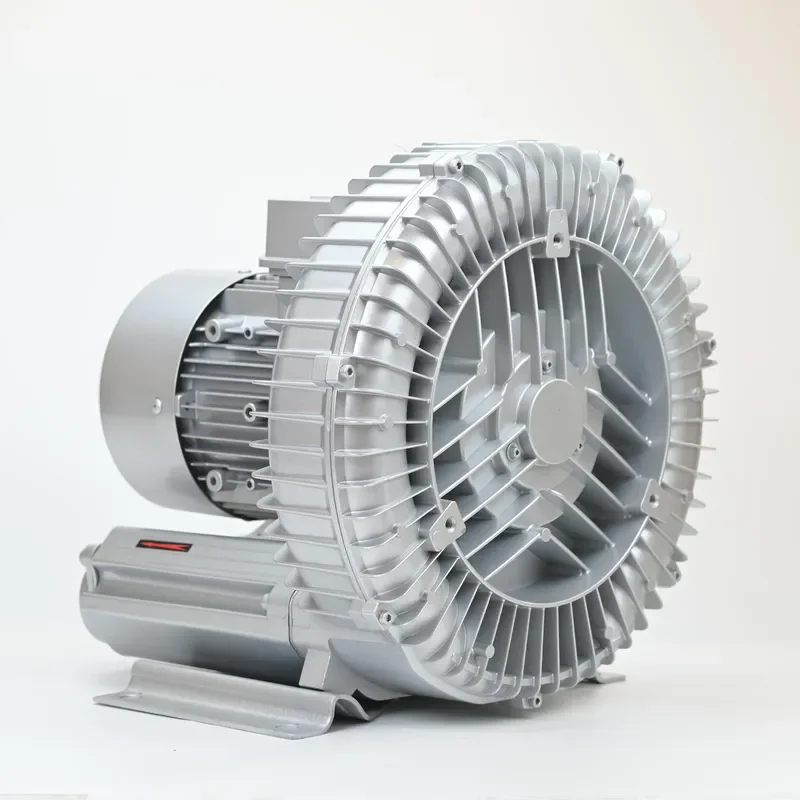 Flowrate 318m3/h Low Noise Ring Blower Copper Motor Regenerative Blower Suck and Blow Machine