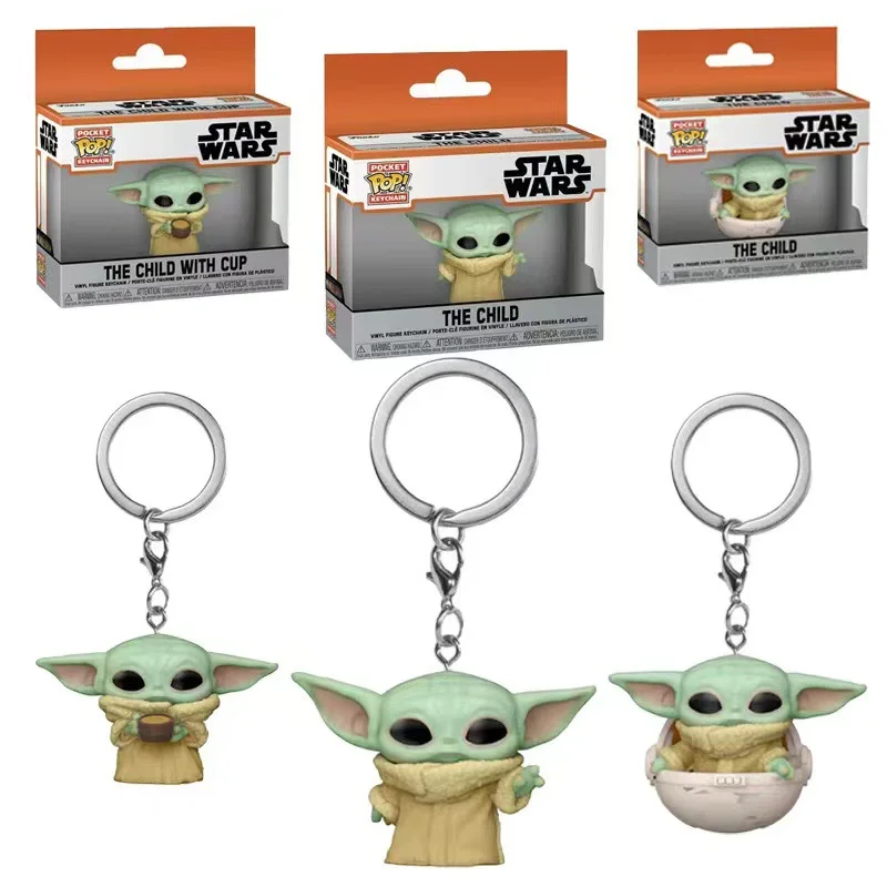 Star Wars Funko Baby Yoda POP Figure Keychain Ornaments