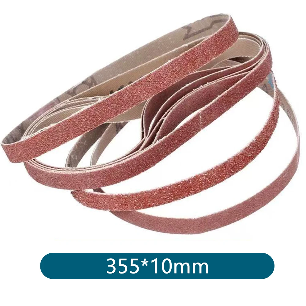 Picture 7: 10 Pcs/Set 355*10mm Oxide Sanding Belts 80/120 Grit Abrasive Sanding Belts Grinding Polishing Tools For Wood Soft Metal Polishin
