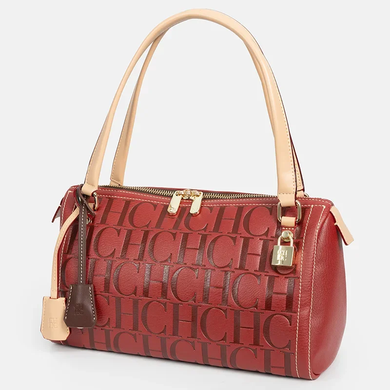CH Women's Bag High-end Shoulder Bag Boston Pillow Bag Classic