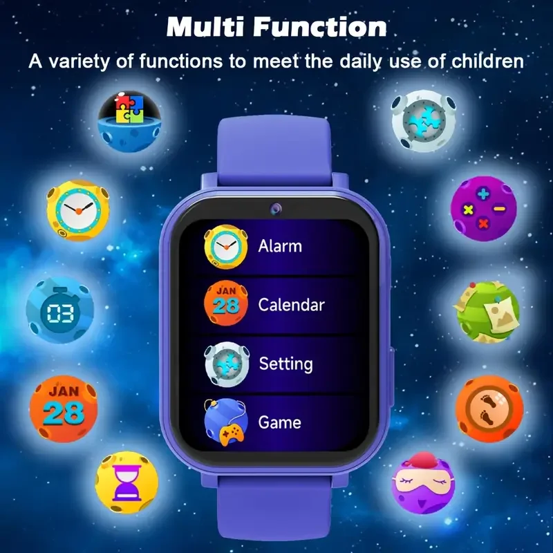 Kids Smart Watch (1.83 Inch) –Capture Memories with Camera & Growth Album, 18 Fun Games, Plus Calculator/Calendar/LED Torch