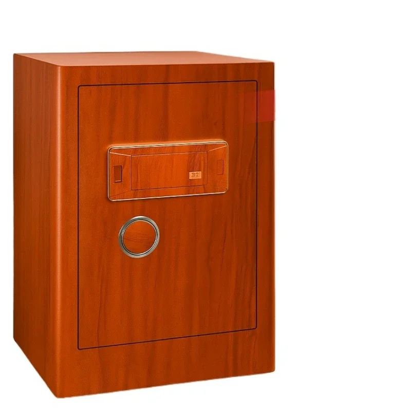 

Home safe Smart remote door anti-theft fingerprint password Mahogany pattern Large capacity electronic password safe