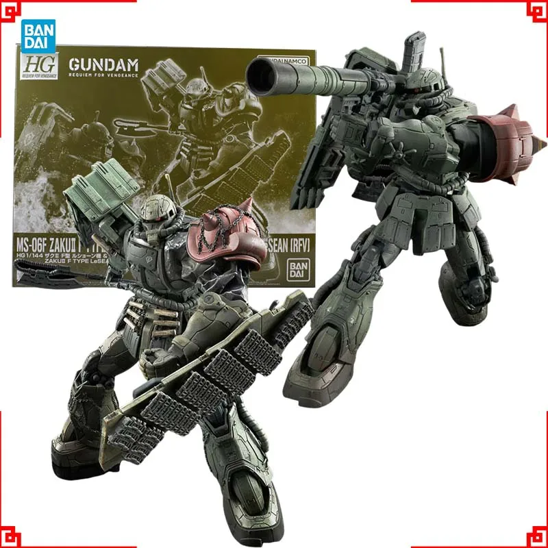 

Bandai Gundam Model Kit HGUC PB Zaku 2 F LeSEAN Zaku 2 Unidentified RFV Anime Figure Gunpla Building Kit Action Figures Toys