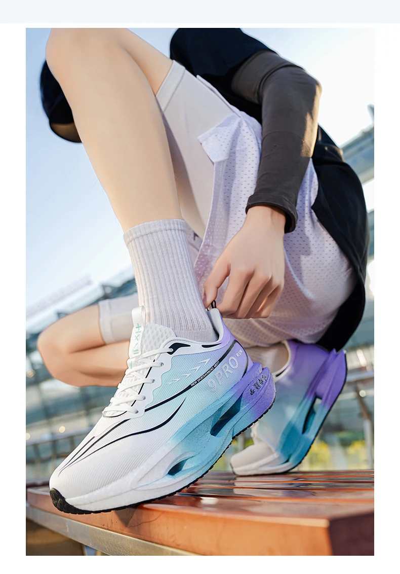 Herren-Sportschuhe, Laufschuhe mit Carbonplatte, Marathon-Sneaker für Herren, Rennschuhe, stoßdämpfende Turnschuhe für Damen – Detail 11