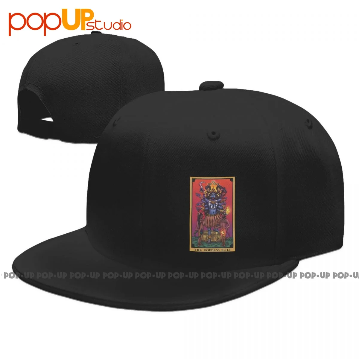 The Goddess Kali The Devil Tarot Card Indian Hindu Wiccan Witch Snapback Cap Baseball Caps