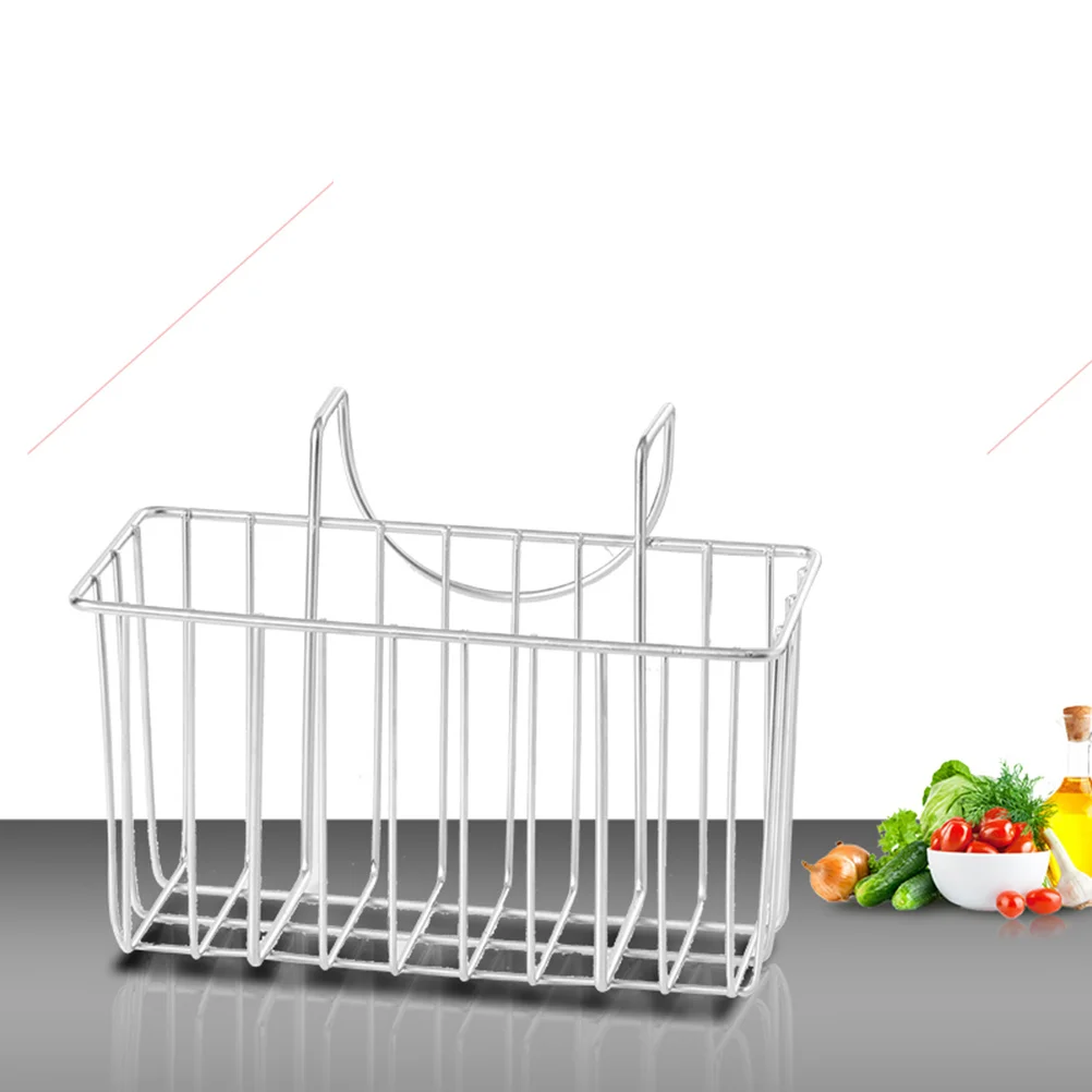 

Stainless Steel Sink Basket Hanging Drain Basket Kitchen Strainer No Installation Required Sink Organizer For Bathroom