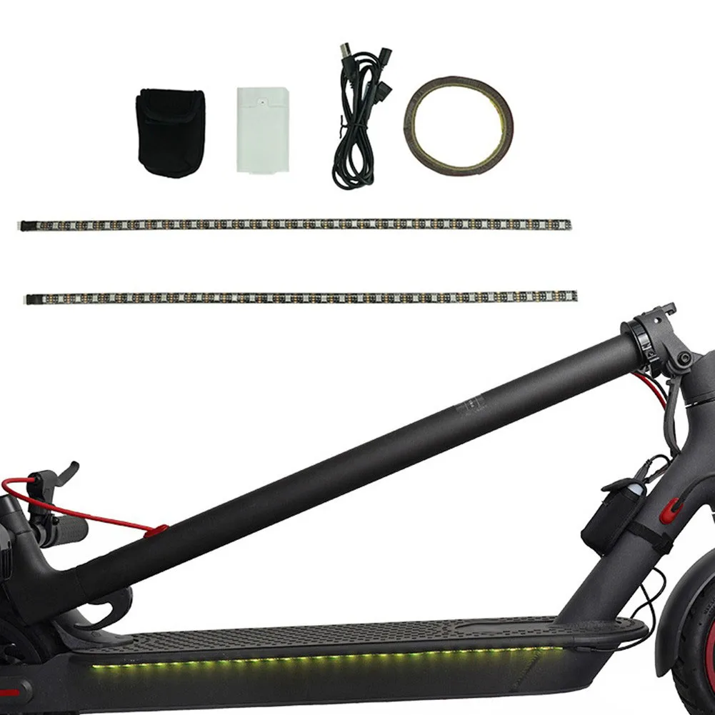 Battery Cable Light Bars Multi-mode Flash Battery Box Bag Electric Scooter Outdoor Sports High Quality Brand New