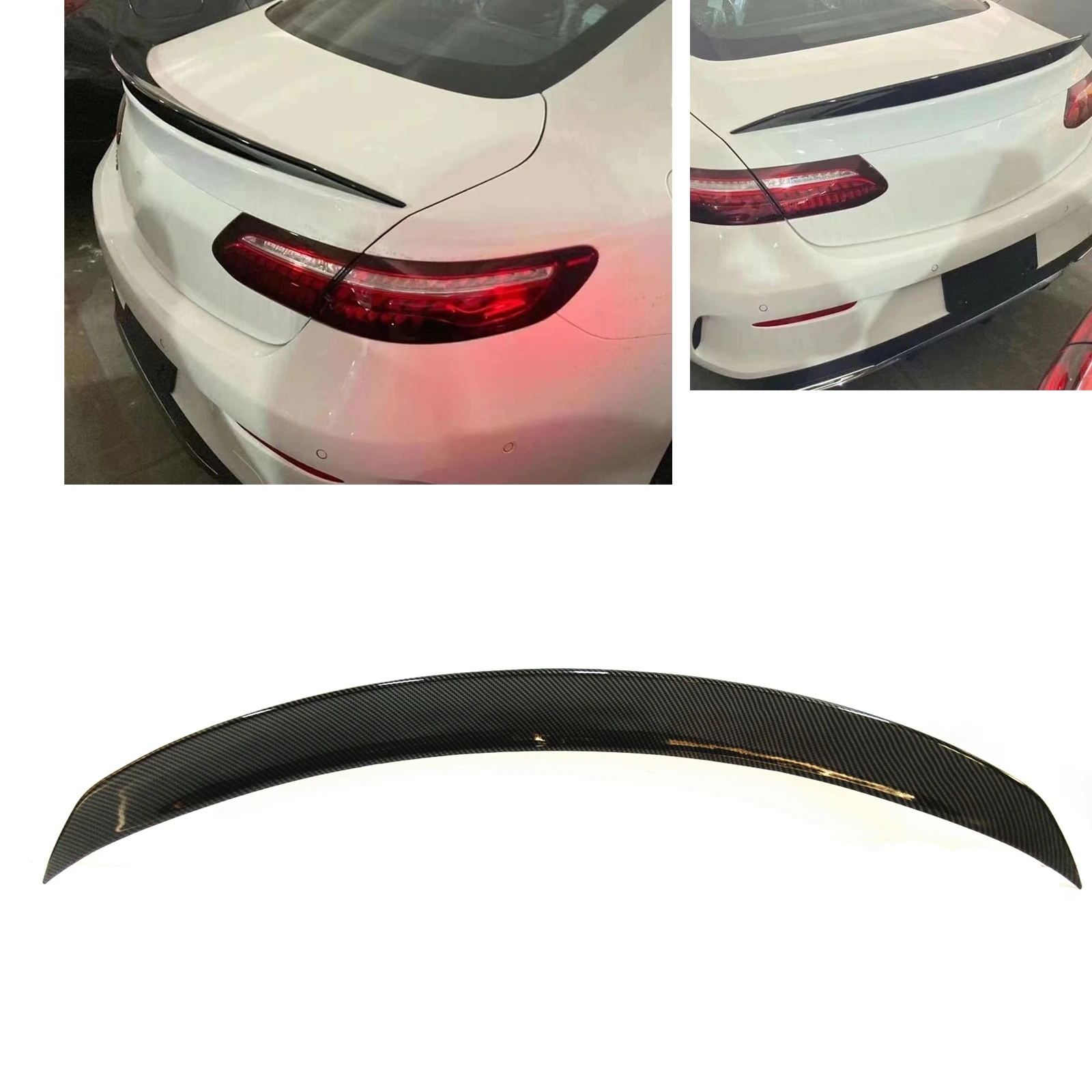 Rear Spoiler Wing Trunk Lid Tailgate Splitter Flap Trim Lip Duckbill For Mercedes Benz E Class COUPE 2 Door 2018-2021