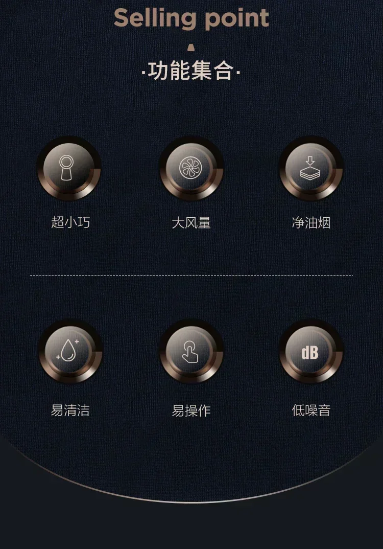 Haotaitai Home Handheld Mini Portable Hot Pot Barbecue Companion Desktop Range Hood With No Punching