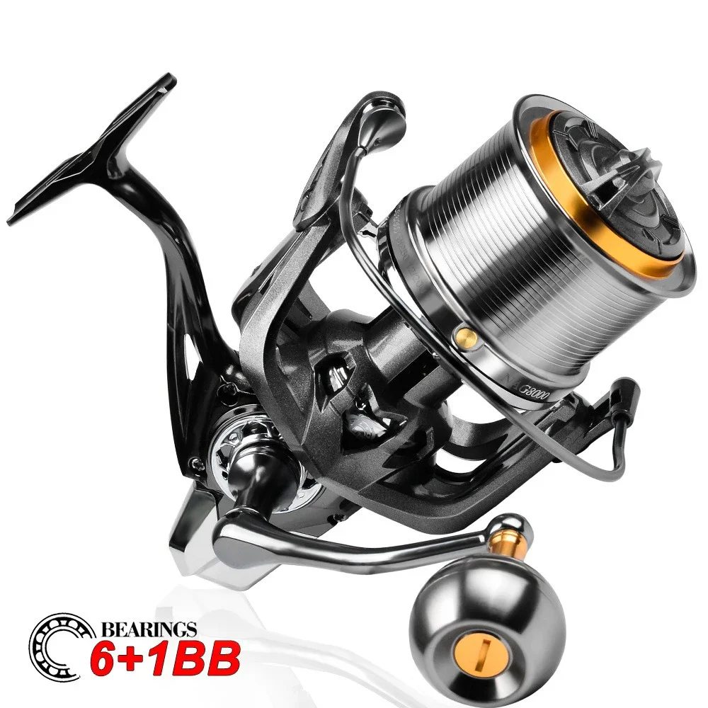 Carrete Spinning 8000S – 18KG arrastre 4,8:1 pesca mar