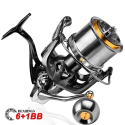 Carrete Spinning 8000S – 18KG arrastre 4,8:1 pesca mar